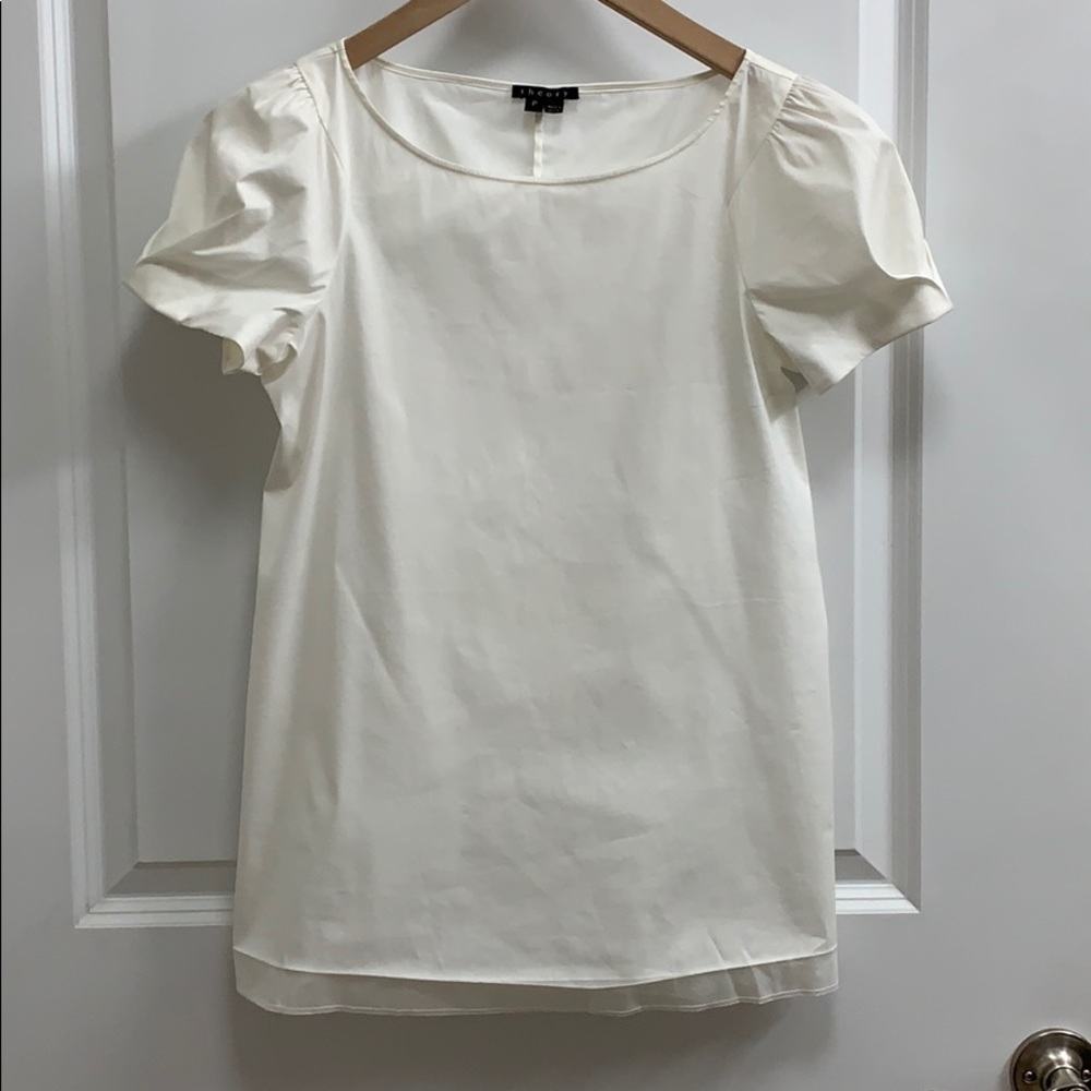 THEORY PUFF SLEEVE TOP